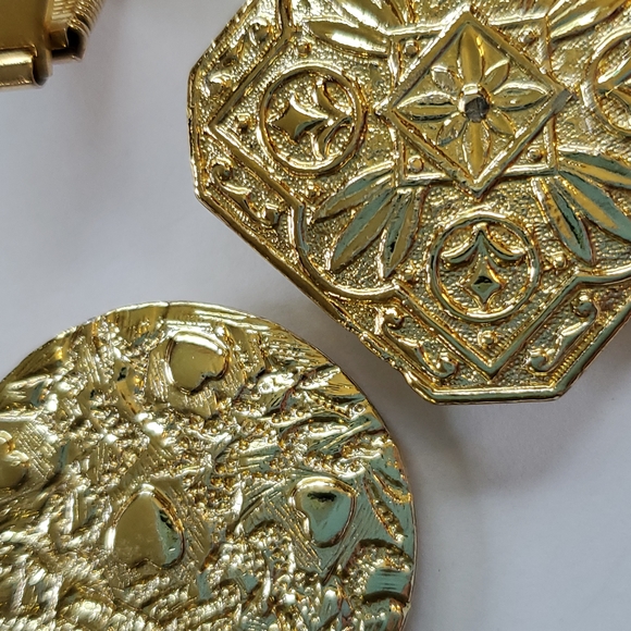 Set of 3 Vintage Goldtone Scarf Clips - Picture 5 of 8